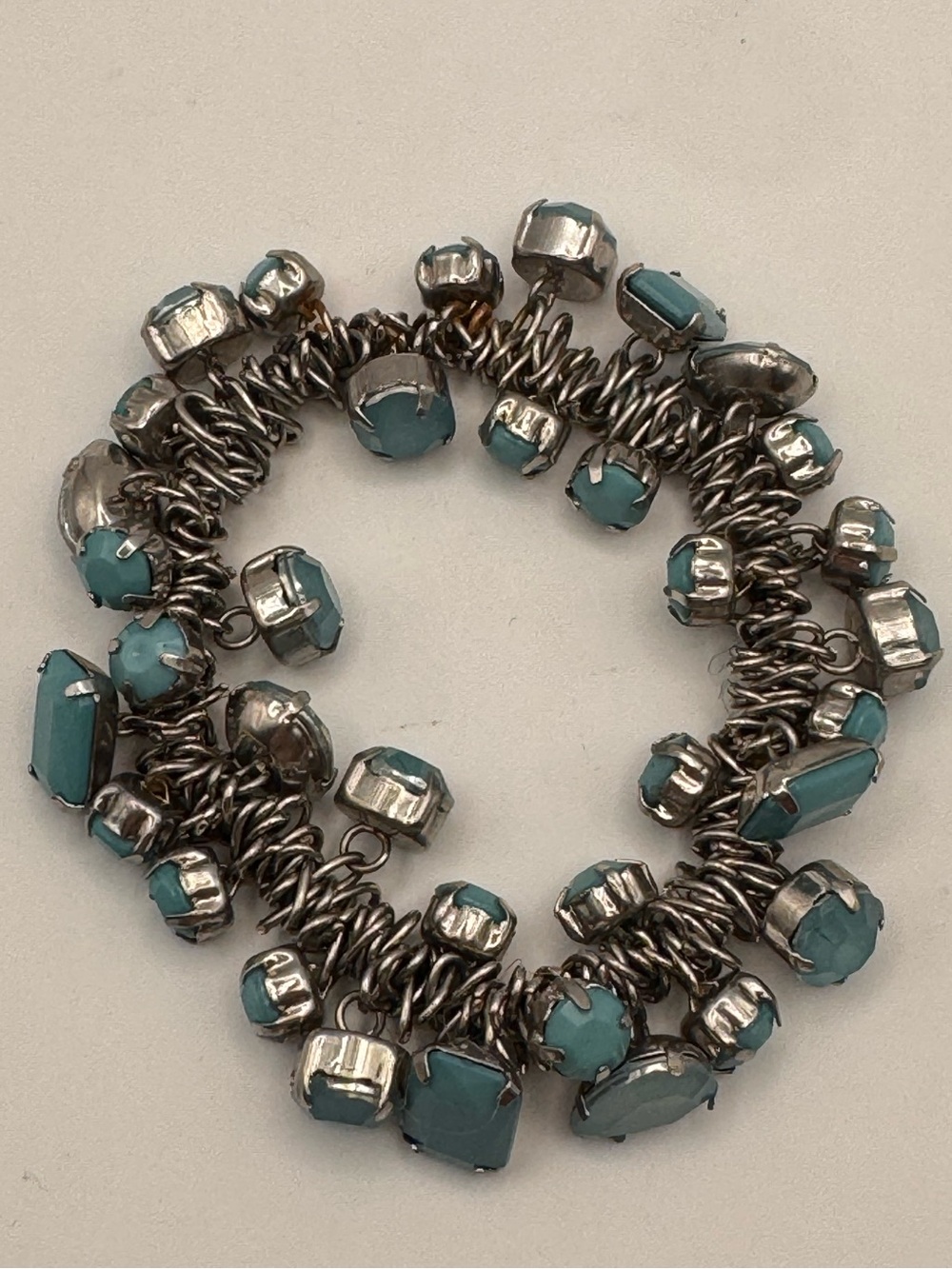 Turquoise Stone Cluster Bracelet - Women Jewelry